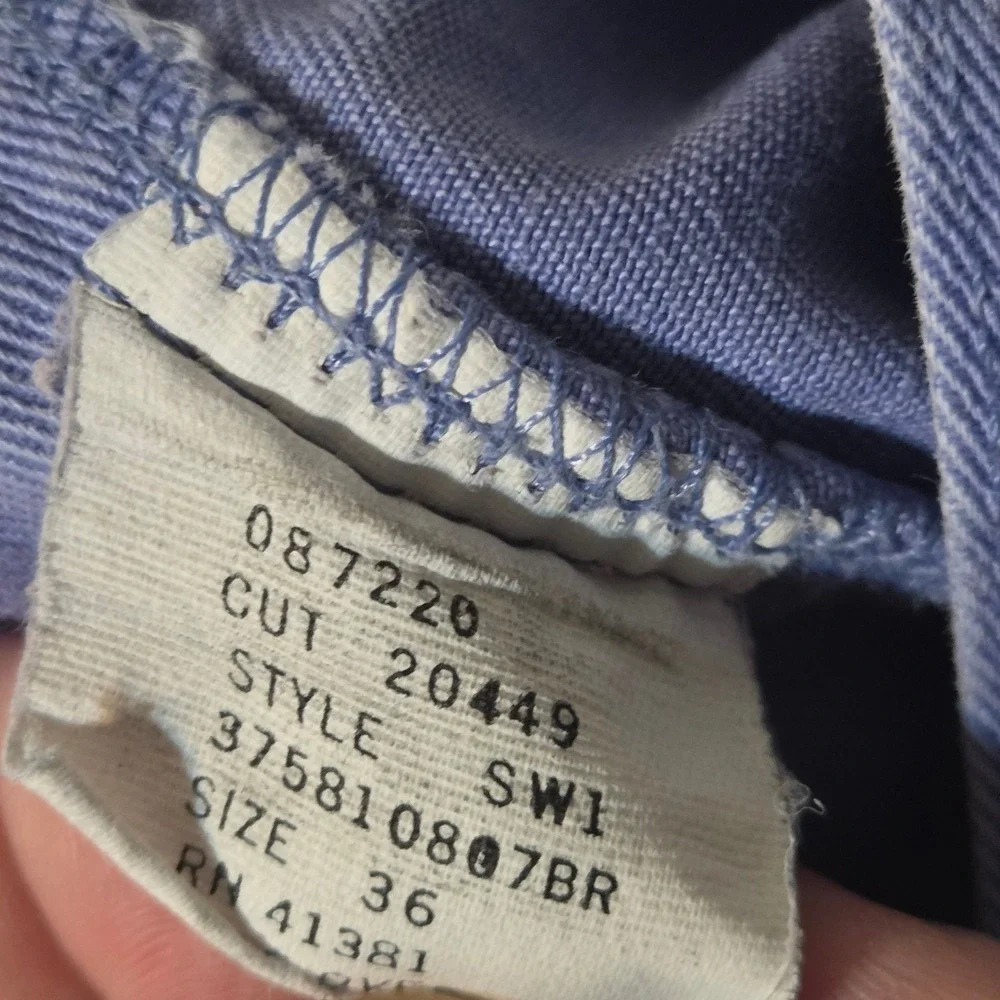 Polo Ralph Lauren Chino Shorts Men 36 Blue Pleated Cotton Twill Made in USA